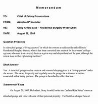Image result for Case Memo Example