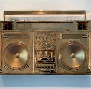 Image result for Gold Boombox