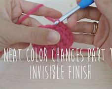 Image result for How to Do Invisible Color Change Crochet