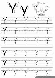 Image result for Letter Y Tracing for Toddlers