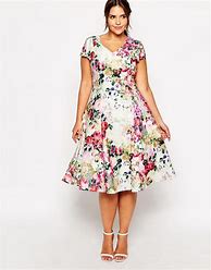 Image result for Flower Dress Plus Size