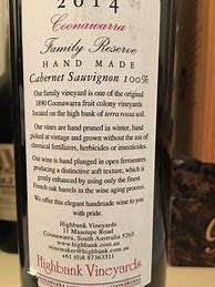 Highbank Cabernet Sauvignon Family Reserve に対する画像結果