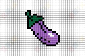 Image result for Eggplant Emoji Pixel Art