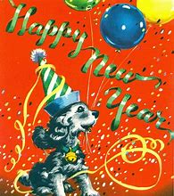 Image result for Vintage Happy New Year Postcard Cat