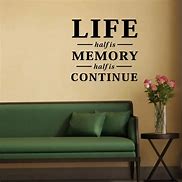 Image result for Memory Quotes Wall Art