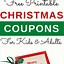Image result for Christmas Coupon Ideas