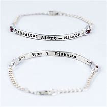 Image result for Silver Medical Alert Bracelets