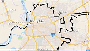 Image result for Map Deep South Memphis