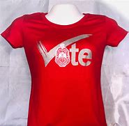 Image result for Red Vote T-Shirt