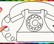 Image result for Draw a Cartoon Telephone