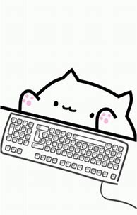 Image result for Bongo Cat Keyboard GIF