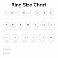 Image result for Ring Sizes Letters