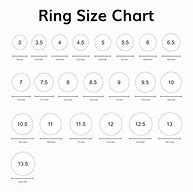Image result for U.S. Standard Ring Size Chart