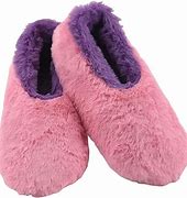 Image result for Pink Fuzzy Slippers for Women