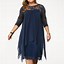 Image result for Black and Gold Plus Size Dress