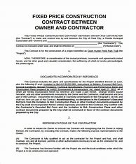 Image result for Pricing Contract Template Example