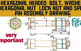 Image result for Hexagonal Bolt and Nut