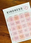 Image result for Kindness Printables Calendar