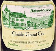 Image result for Billaud Simon Chablis Blanchot Vieilles Vignes