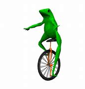 Image result for Frog Unicycle Dat Boi Meme