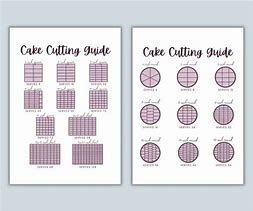 Image result for Cake Cutting Guide 11 X 15