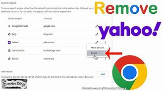 Image result for How to Remove Yahoo! Search From Chrome