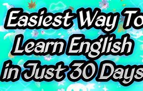 Image result for Learning English in 30 Days