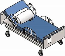 Image result for Patient Hospital Bed Clip Art