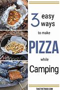 Image result for Cooking Pizza Camping