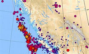 Image result for BC Earthquake Map