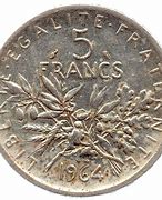 Image result for Republique Francaise 5 Francs