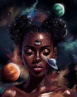 Image result for Third Eye Drawing Black Girl Galaxy