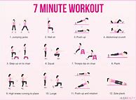 Image result for 7 Minute Workout Printable