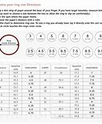 Image result for 6 Cm in mm Ring Size