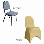 Image result for Champagne Chair Covers