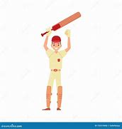 Image result for Raised Cricket Bat Silhouette