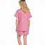 Image result for Women's Short Sleeve Cotton Pajamas