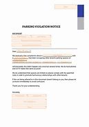 Image result for Parking Violation Fee Ticket Template