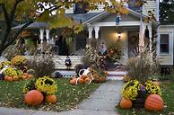 Image result for Outside Halloween Decorating Ideas