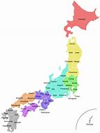 Image result for Japan Map with States