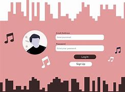 Image result for Music Login Page PNG