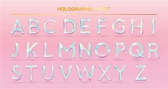 Image result for Holographic Letters