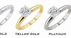 Image result for Gold vs Silver Engagement Ring