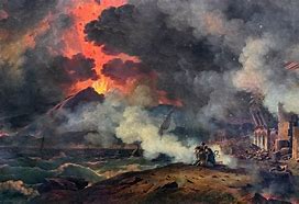 Image result for Mount Vesuvius Roman Fresco