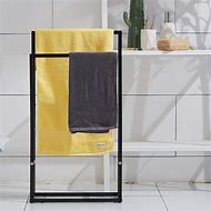 Image result for Black Towel Rack with Shelf
