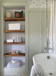 Image result for Recessed Shower Shelf