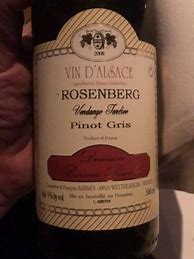 Image result for Barmes Buecher Pinot Gris Rosenbourg Silicis