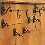 Image result for Wrought Iron Ladder Towel Rack