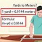 Image result for Yards to Meters Conversion Chart