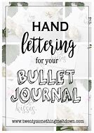 Image result for Hand Lettering Bullet Journal